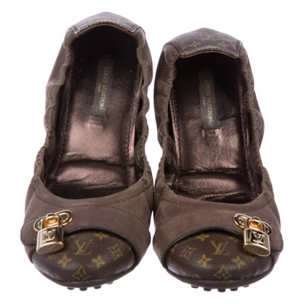 Louis Vuitton Monogram Lockit Ballet Flats